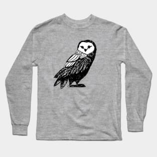 Hand Drawn Owl Long Sleeve T-Shirt